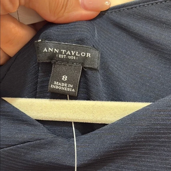 Ann Taylor Black Asymmetrical Sheath Dress - Picture 3 of 6